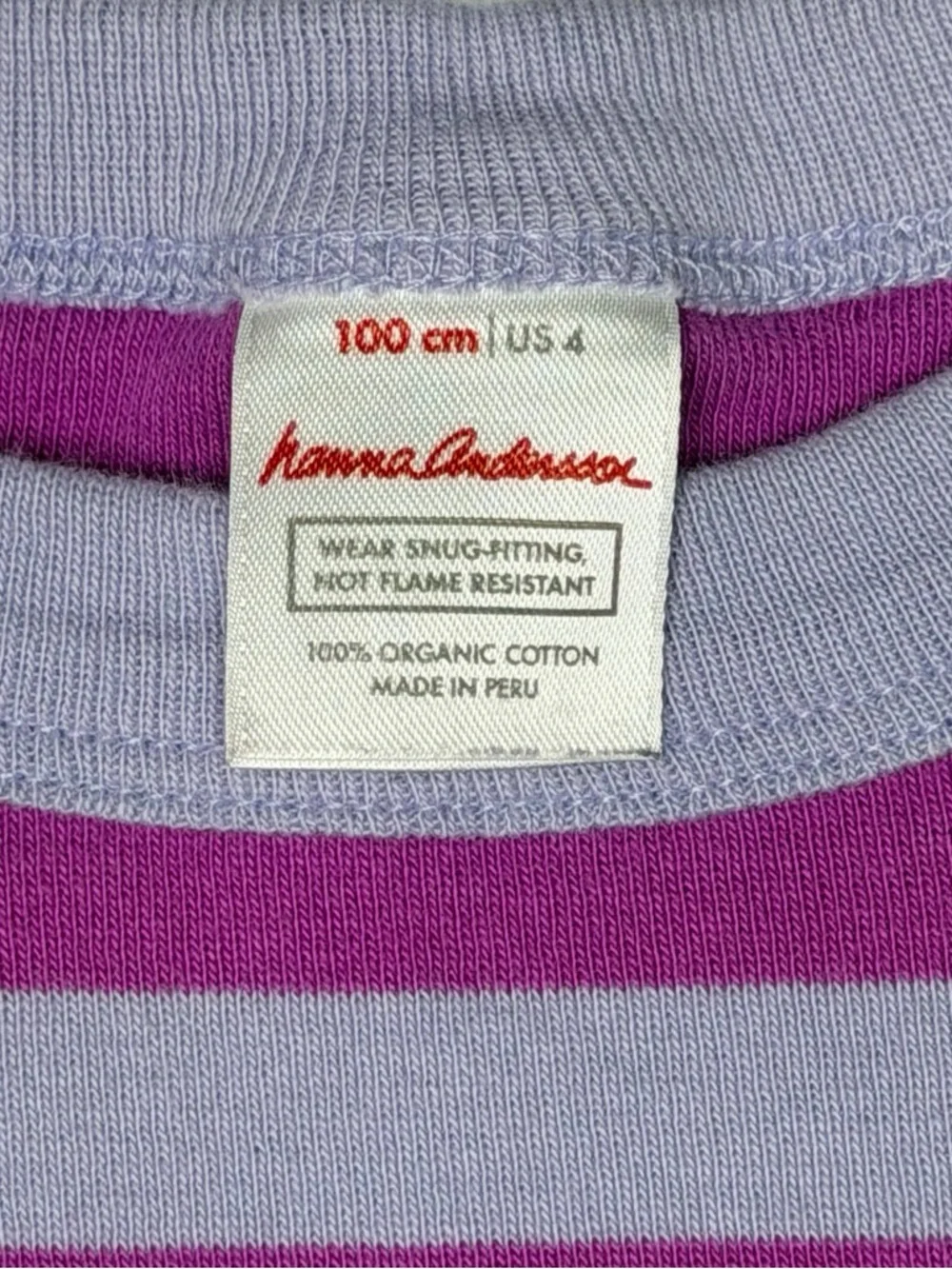 Hanna Andersson Striped Long‎ Johns Pajamas